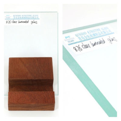 5 mm + 5 mm durchsichtiges kundenspezifisches laminiertes Glas A-Klasse CE AS/NZS 2208 Standards