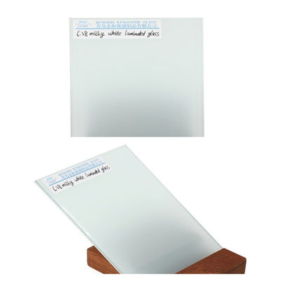 Sicherheit Milchweißlaminationsglas 6,38 mm - 25,52 mm für Balustrade / Trennwand