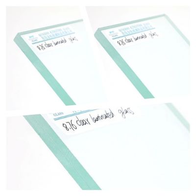 Float Glas PVB Klares gehärtetes laminiertes Glas